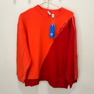WOMENS ADIDAS ADICOLOR SLICED TREFOIL SWEATSHIRT size M